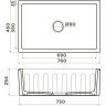 Мойка OMOIKIRI MIKURA 76-Vangogh Natceramic/white 4993024